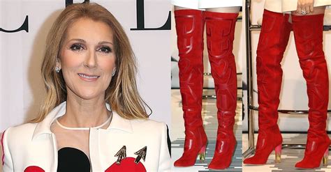 celine dion shoes don't match|celine dion boots.